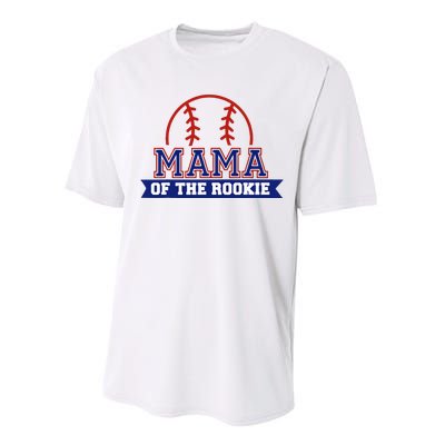 Mama Of Rookie 1st Birthday Baseball Theme Matching Party Performance Sprint T-Shirt