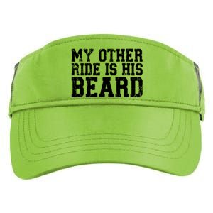 My Other Ride Is His Beard Adult Drive Performance Visor