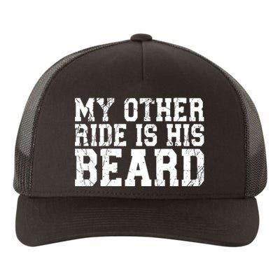 My Other Ride Is His Beard Yupoong Adult 5-Panel Trucker Hat