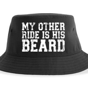 My Other Ride Is His Beard Sustainable Bucket Hat