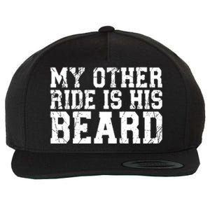 My Other Ride Is His Beard Wool Snapback Cap