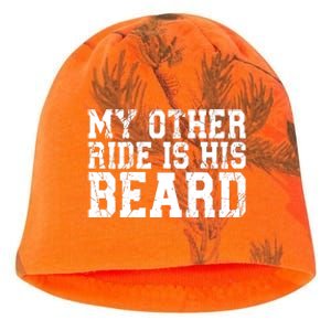 My Other Ride Is His Beard Kati - Camo Knit Beanie