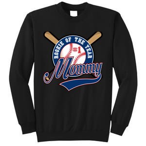 Mommy of Rookie 1st Birthday Baseball Theme Matching Party Sweatshirt