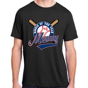 Mommy of Rookie 1st Birthday Baseball Theme Matching Party Adult ChromaSoft Performance T-Shirt