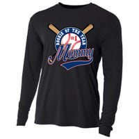 Mommy of Rookie 1st Birthday Baseball Theme Matching Party Cooling Performance Long Sleeve Crew