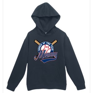 Mommy of Rookie 1st Birthday Baseball Theme Matching Party Urban Pullover Hoodie