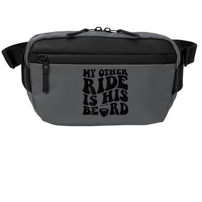 My Other Ride Is His Beard Retro Groovy Crossbody Pack