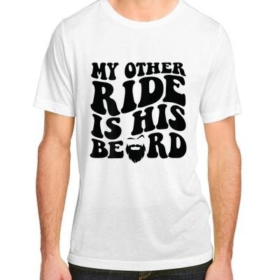 My Other Ride Is His Beard Retro Groovy Adult ChromaSoft Performance T-Shirt