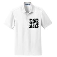 My Other Ride Is His Beard Retro Groovy Dry Zone Grid Polo