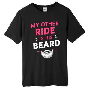 My Other Ride Is His Beard Funny Retro Beard Tall Fusion ChromaSoft Performance T-Shirt