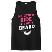 My Other Ride Is His Beard Funny Retro Beard PosiCharge Competitor Tank