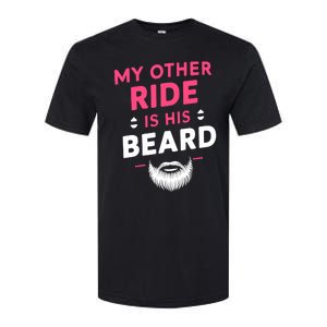 My Other Ride Is His Beard Funny Retro Beard Softstyle CVC T-Shirt