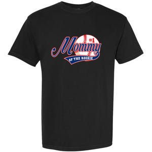 Mommy of Rookie 1st Birthday Baseball Theme Matching Party Garment-Dyed Heavyweight T-Shirt