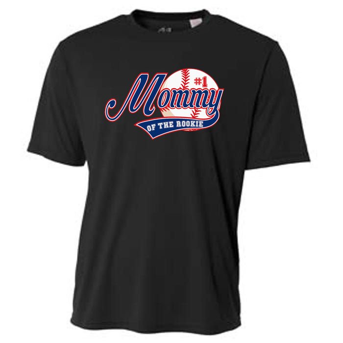 Mommy of Rookie 1st Birthday Baseball Theme Matching Party Cooling Performance Crew T-Shirt