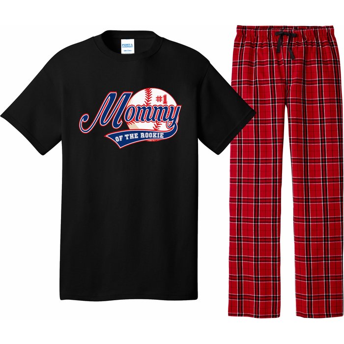 Mommy of Rookie 1st Birthday Baseball Theme Matching Party Pajama Set