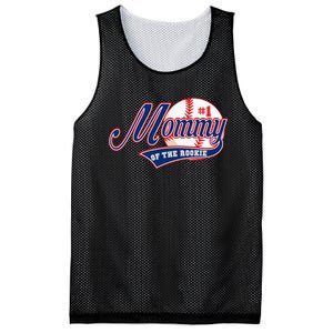 Mommy of Rookie 1st Birthday Baseball Theme Matching Party Mesh Reversible Basketball Jersey Tank