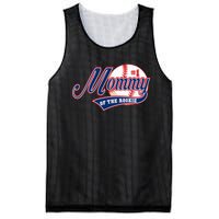 Mommy of Rookie 1st Birthday Baseball Theme Matching Party Mesh Reversible Basketball Jersey Tank