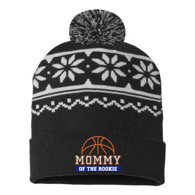 Mommy Of Rookie 1st Birthday Basketball Theme Matching Party USA-Made Snowflake Beanie