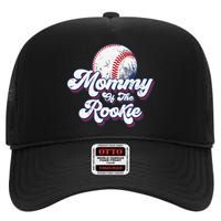 Mommy of Rookie 1st Birthday Baseball Theme Matching Party High Crown Mesh Back Trucker Hat