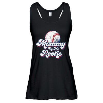 Mommy of Rookie 1st Birthday Baseball Theme Matching Party Ladies Essential Flowy Tank