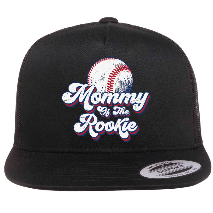 Mommy of Rookie 1st Birthday Baseball Theme Matching Party Flat Bill Trucker Hat