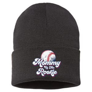 Mommy of Rookie 1st Birthday Baseball Theme Matching Party Sustainable Knit Beanie