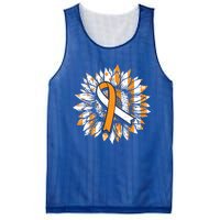 Ms Orange Ribbon Multiple Sclerosis Awareness Sunflower Gift Mesh Reversible Basketball Jersey Tank