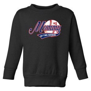 Mommy Of Rookie 1st Birthday Baseball Theme Matching Party Toddler Sweatshirt