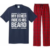 My Other Ride Is His Beard Funny Motorcycle Pajama Set