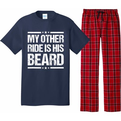 My Other Ride Is His Beard Funny Motorcycle Pajama Set