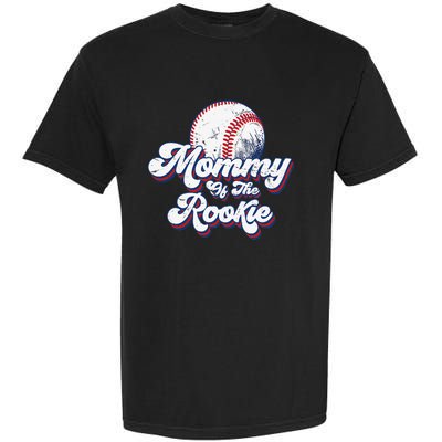 Mommy of Rookie 1st Birthday Baseball Matching Party Garment-Dyed Heavyweight T-Shirt