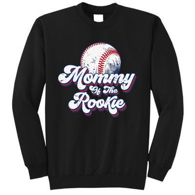 Mommy of Rookie 1st Birthday Baseball Matching Party Tall Sweatshirt