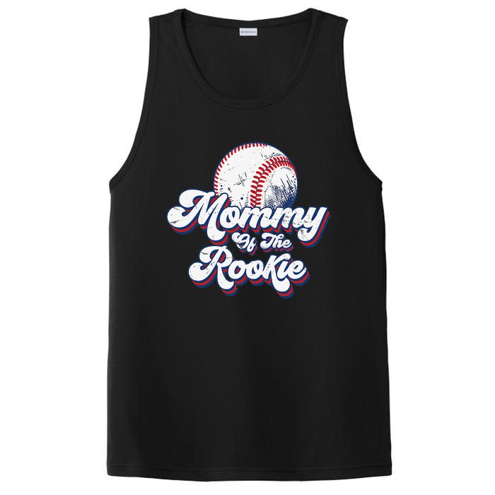 Mommy of Rookie 1st Birthday Baseball Matching Party PosiCharge Competitor Tank