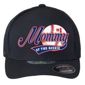 Mommy Of Rookie 1st Birthday Baseball Theme Matching Party Flexfit Unipanel Trucker Cap