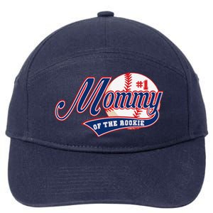 Mommy Of Rookie 1st Birthday Baseball Theme Matching Party 7-Panel Snapback Hat