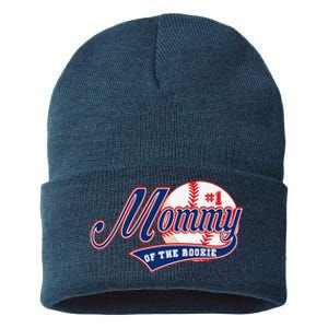 Mommy Of Rookie 1st Birthday Baseball Theme Matching Party Sustainable Knit Beanie