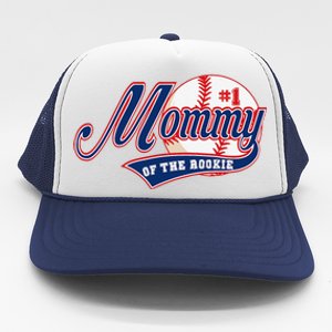 Mommy Of Rookie 1st Birthday Baseball Theme Matching Party Trucker Hat