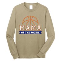 Mama Of Rookie 1st Birthday Basketball Theme Matching Party Long Sleeve Shirt