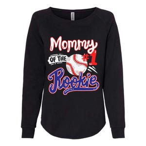 Mommy Of Rookie 1st Baseball Birthday Party Theme Matching Womens California Wash Sweatshirt