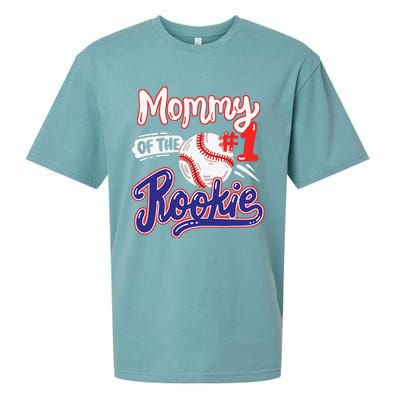 Mommy Of Rookie 1st Baseball Birthday Party Theme Matching Sueded Cloud Jersey T-Shirt