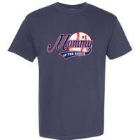 Mommy Of Rookie 1st Birthday Baseball Theme Matching Party Garment-Dyed Heavyweight T-Shirt