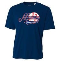 Mommy Of Rookie 1st Birthday Baseball Theme Matching Party Cooling Performance Crew T-Shirt