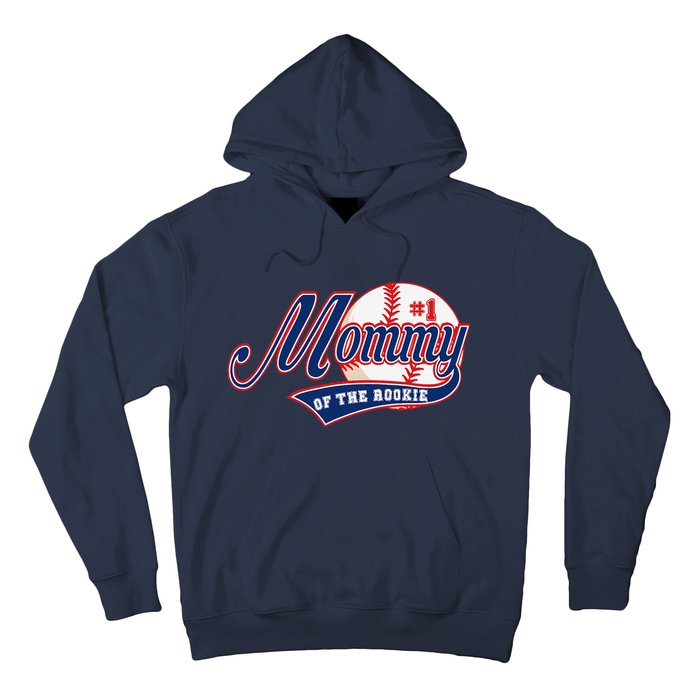 Mommy Of Rookie 1st Birthday Baseball Theme Matching Party Hoodie