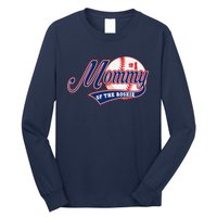 Mommy Of Rookie 1st Birthday Baseball Theme Matching Party Long Sleeve Shirt