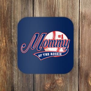 Mommy Of Rookie 1st Birthday Baseball Theme Matching Party Coaster