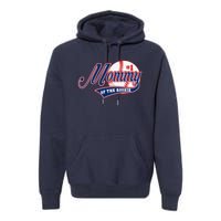 Mommy Of Rookie 1st Birthday Baseball Theme Matching Party Premium Hoodie