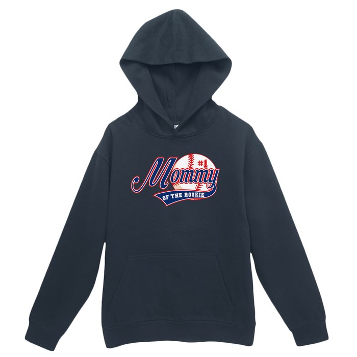 Mommy Of Rookie 1st Birthday Baseball Theme Matching Party Urban Pullover Hoodie