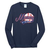 Mommy Of Rookie 1st Birthday Baseball Theme Matching Party Tall Long Sleeve T-Shirt