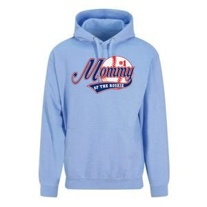 Mommy Of Rookie 1st Birthday Baseball Theme Matching Party Unisex Surf Hoodie