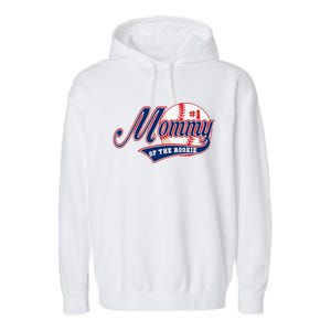 Mommy Of Rookie 1st Birthday Baseball Theme Matching Party Garment-Dyed Fleece Hoodie